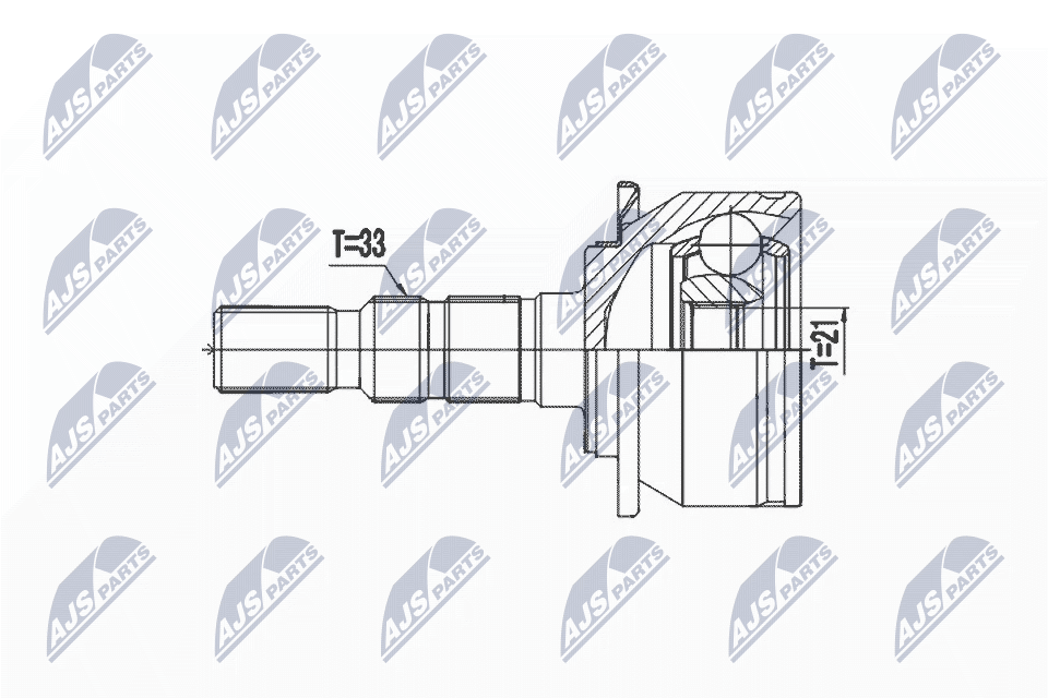 Gelenksatz, Antriebswelle - NPZ-PL-035 NTY