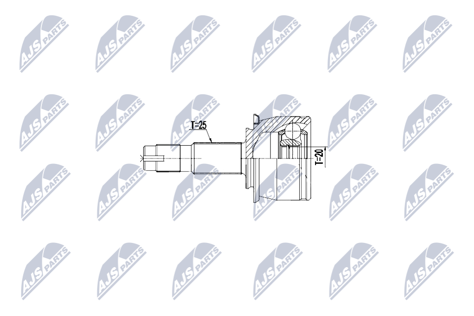 Gelenksatz, Antriebswelle - NPZ-PL-047 NTY