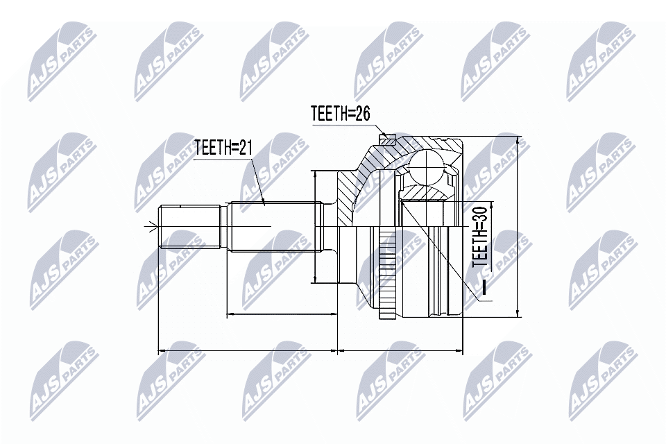 Kit giunti, Semiasse - NPZ-RE-012 NTY