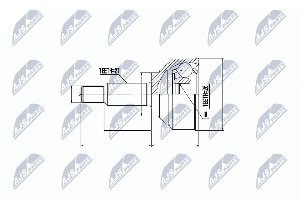 Gelenksatz, Antriebswelle - NPZ-RE-014 NTY