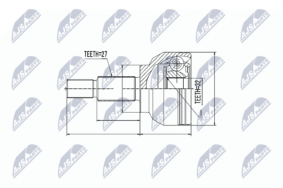 Joint Kit, drive shaft - NPZ-RE-018 NTY