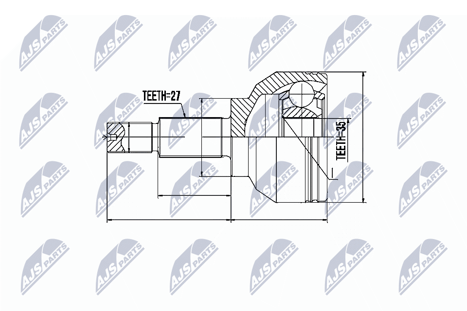 Gelenksatz, Antriebswelle - NPZ-RE-019 NTY