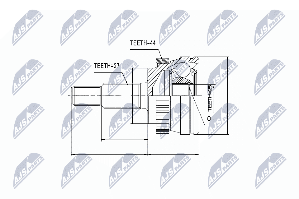Gelenksatz, Antriebswelle - NPZ-RE-033 NTY