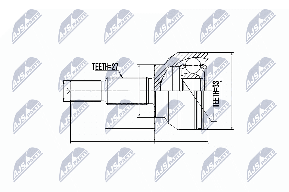 Gelenksatz, Antriebswelle - NPZ-RE-034 NTY