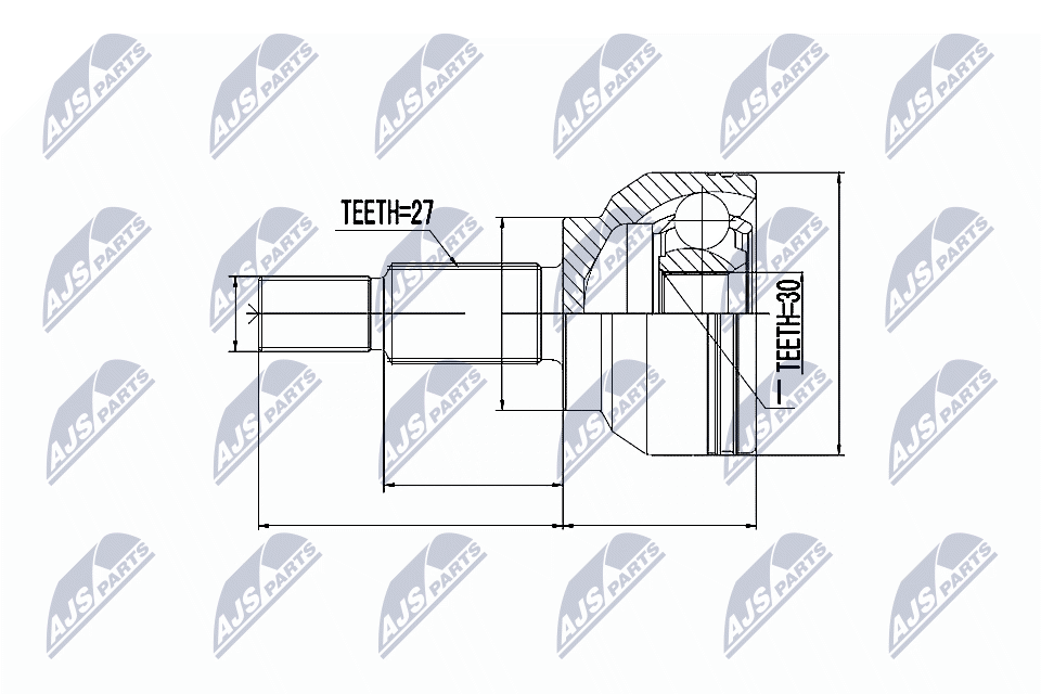 Gelenksatz, Antriebswelle - NPZ-RE-036 NTY