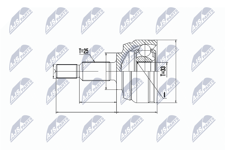 Gelenksatz, Antriebswelle - NPZ-RE-044 NTY