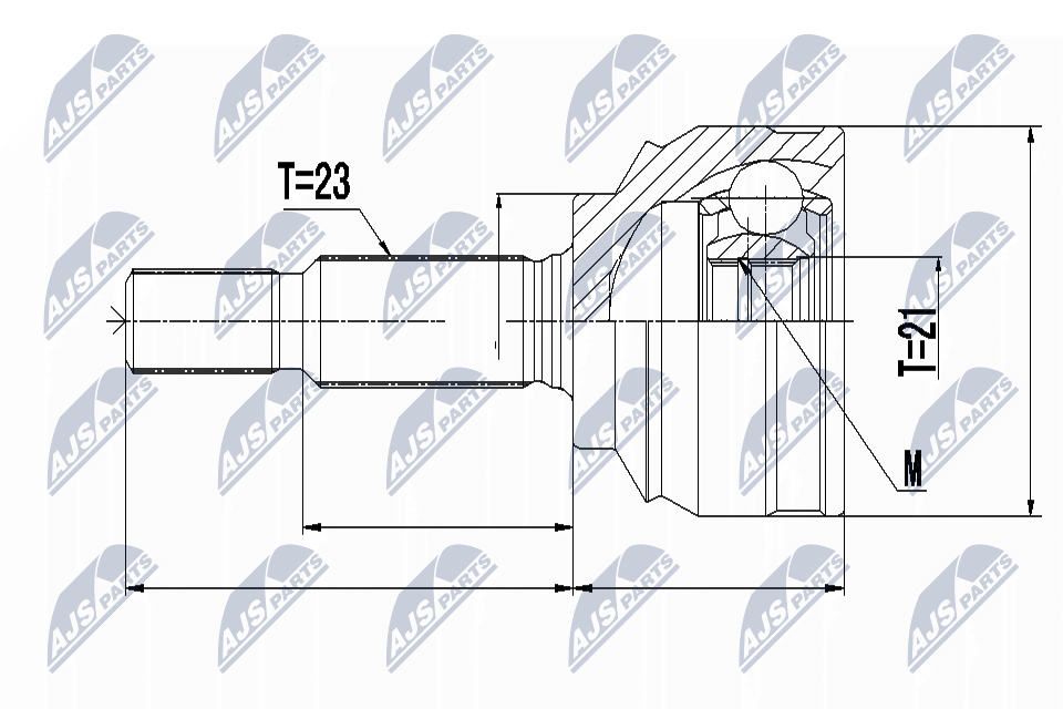 Joint Kit, drive shaft - NPZ-RE-052 NTY