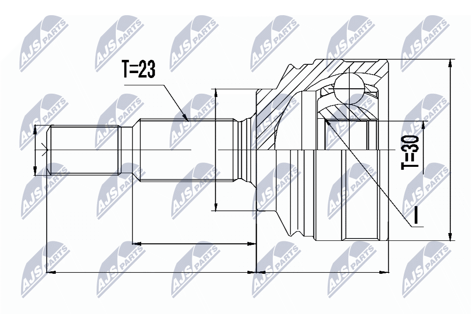 Gelenksatz, Antriebswelle - NPZ-RE-053 NTY
