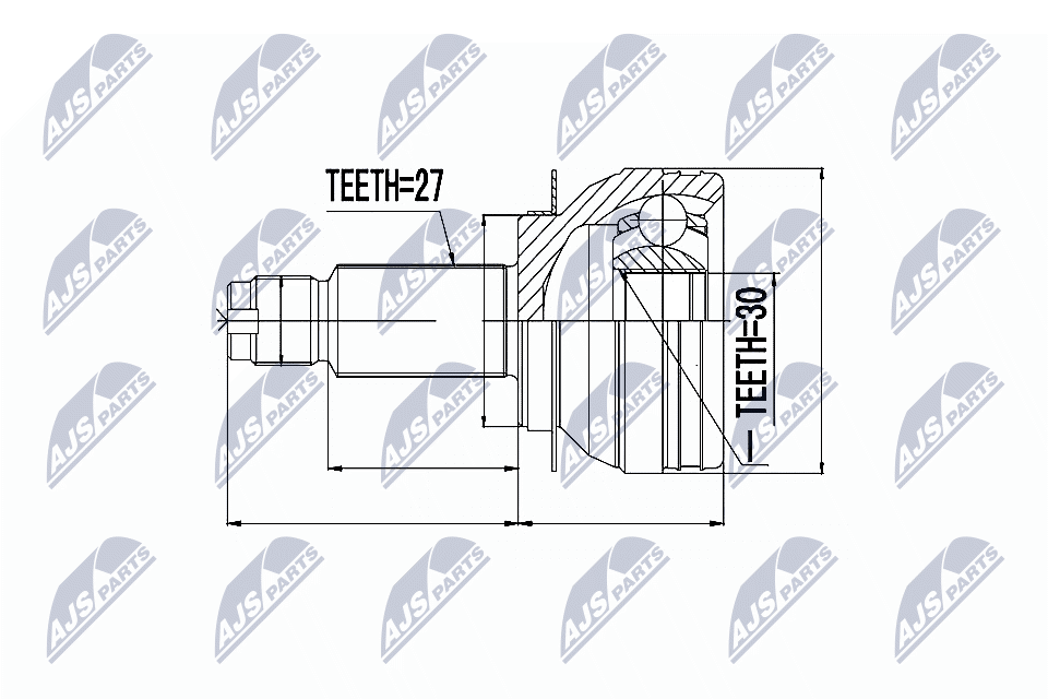 Kit giunti, Semiasse - NPZ-SB-009 NTY