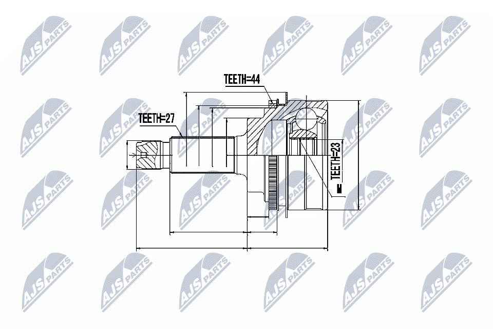 Kit giunti, Semiasse - NPZ-SB-017 NTY