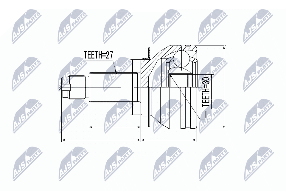Gelenksatz, Antriebswelle - NPZ-SB-019 NTY