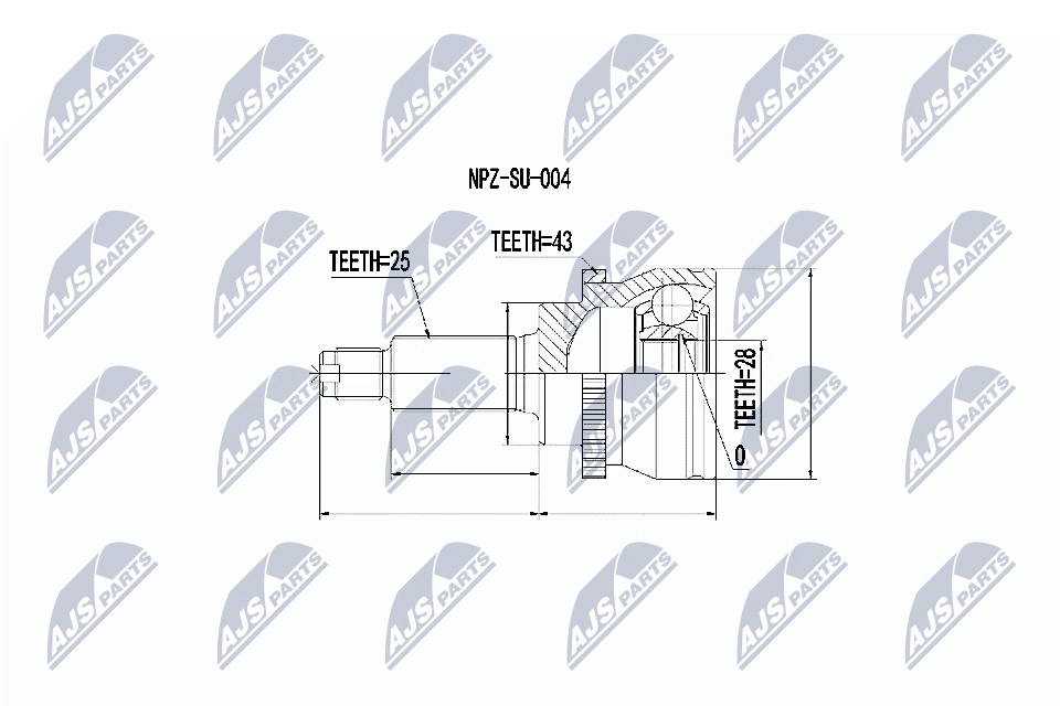 Joint Kit, drive shaft - NPZ-SU-004 NTY