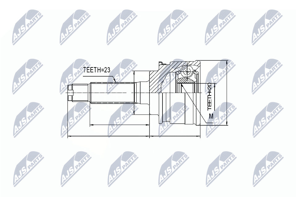 Gelenksatz, Antriebswelle - NPZ-SU-009 NTY
