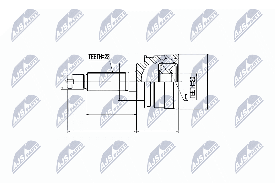 Gelenksatz, Antriebswelle - NPZ-SU-012 NTY