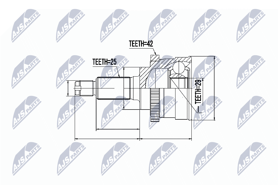 Joint Kit, drive shaft - NPZ-SU-022 NTY