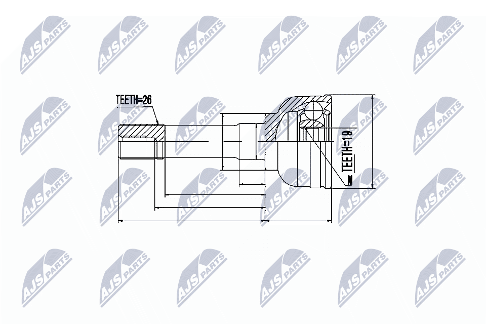 Kit giunti, Semiasse - NPZ-SU-023 NTY