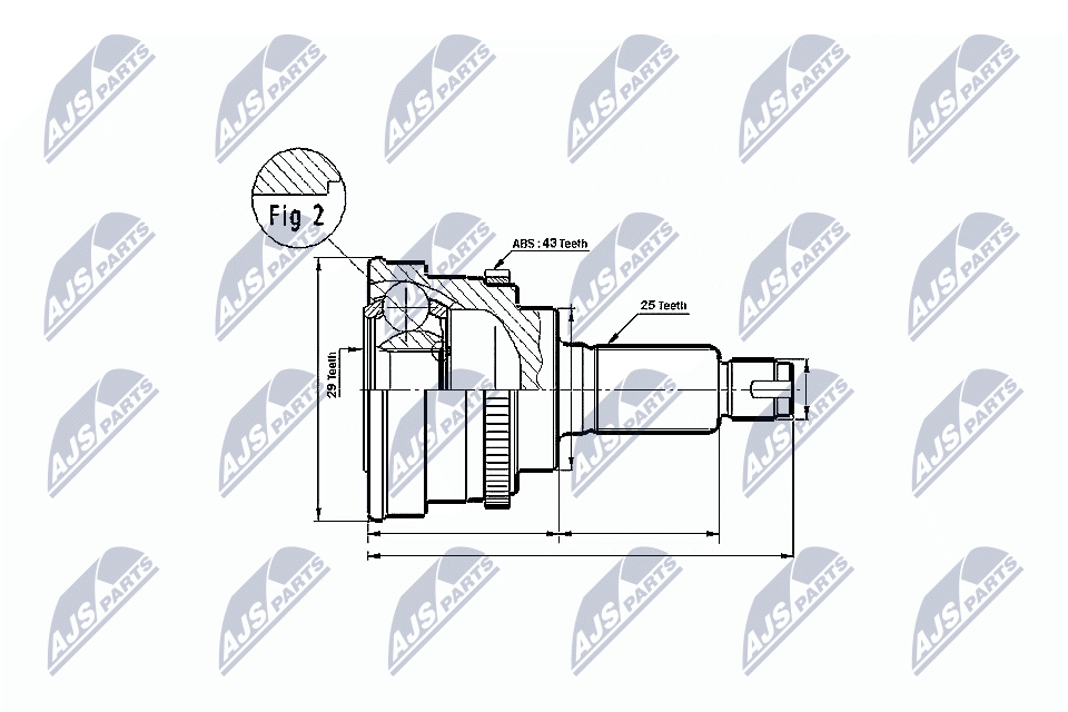 Joint Kit, drive shaft - NPZ-SU-024 NTY