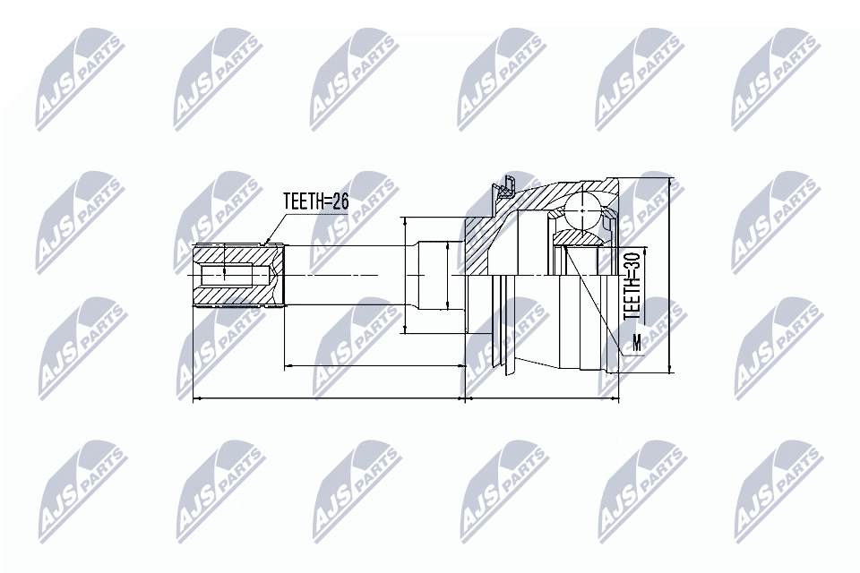 Kit giunti, Semiasse - NPZ-SU-028 NTY