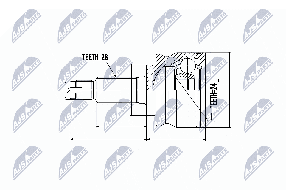 Kit giunti, Semiasse - NPZ-SU-032 NTY