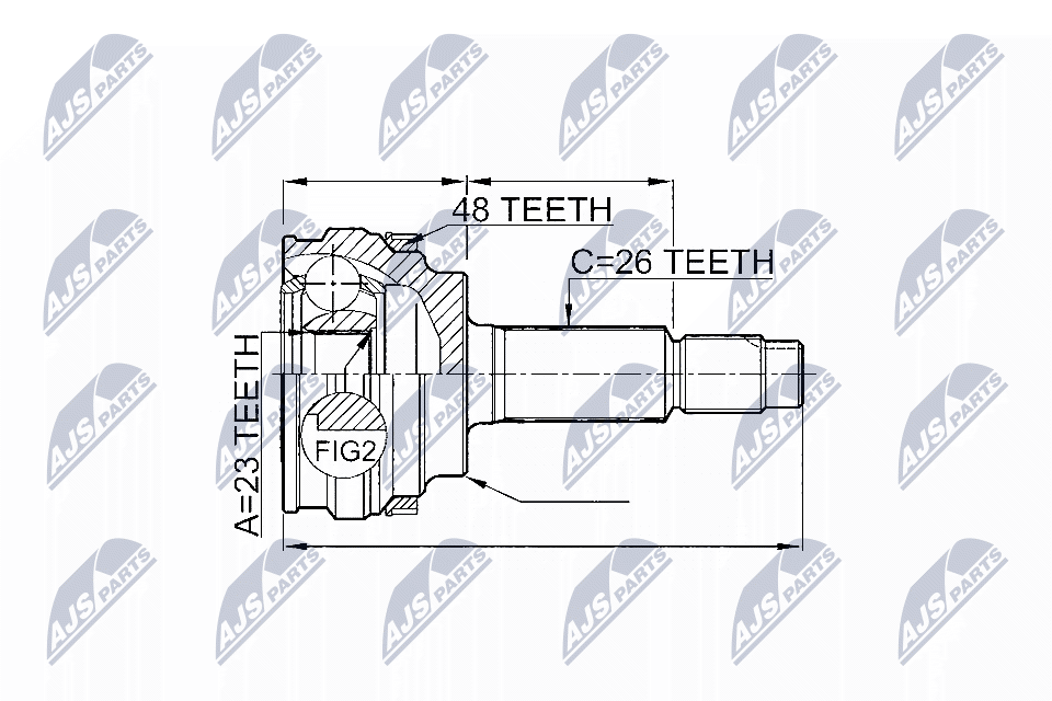 Joint Kit, drive shaft - NPZ-TY-004 NTY