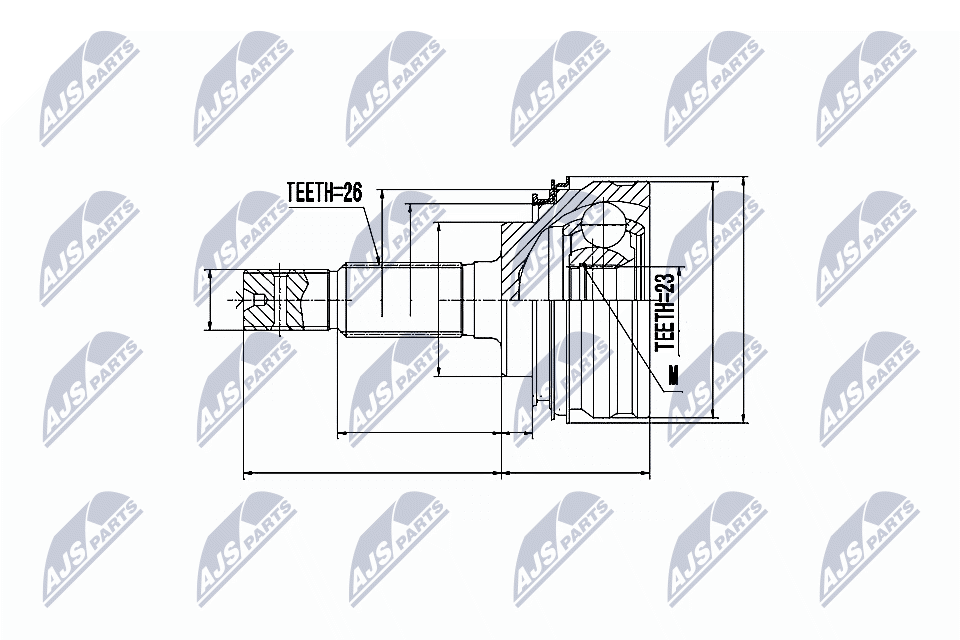 Gelenksatz, Antriebswelle - NPZ-TY-005 NTY