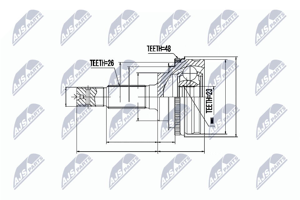 Gelenksatz, Antriebswelle - NPZ-TY-016 NTY