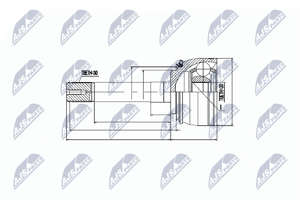 Joint Kit, drive shaft - NPZ-TY-018 NTY