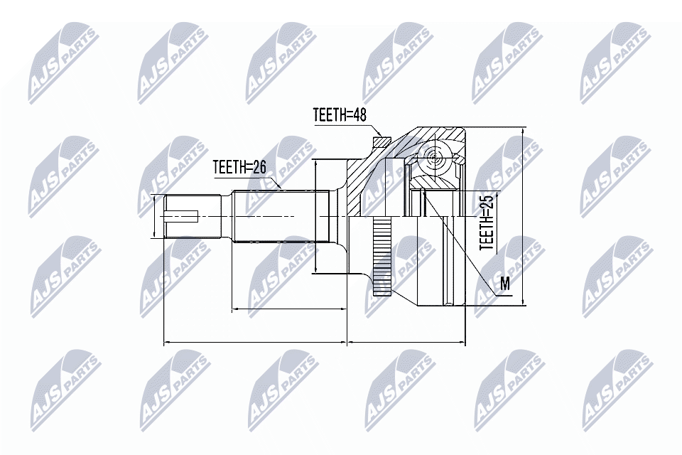 Joint Kit, drive shaft - NPZ-TY-060 NTY