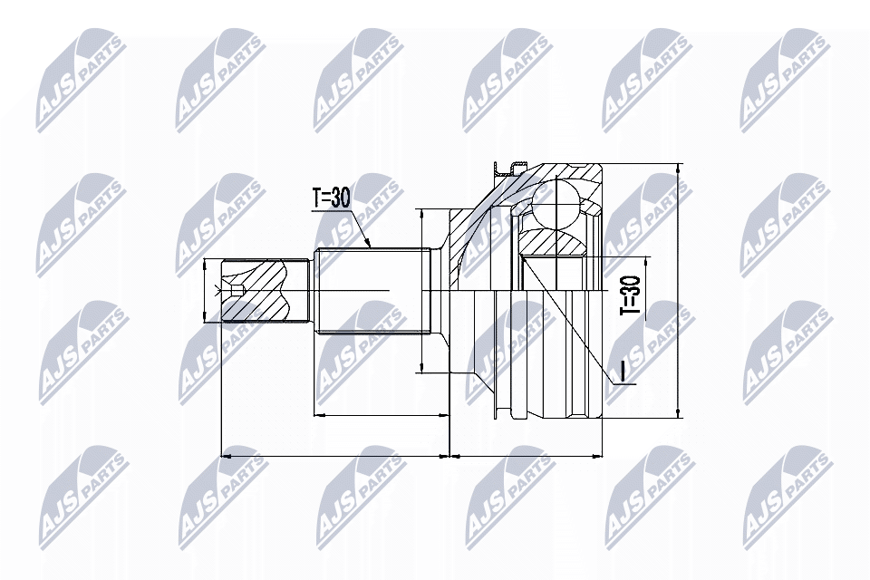 Gelenksatz, Antriebswelle - NPZ-TY-074 NTY
