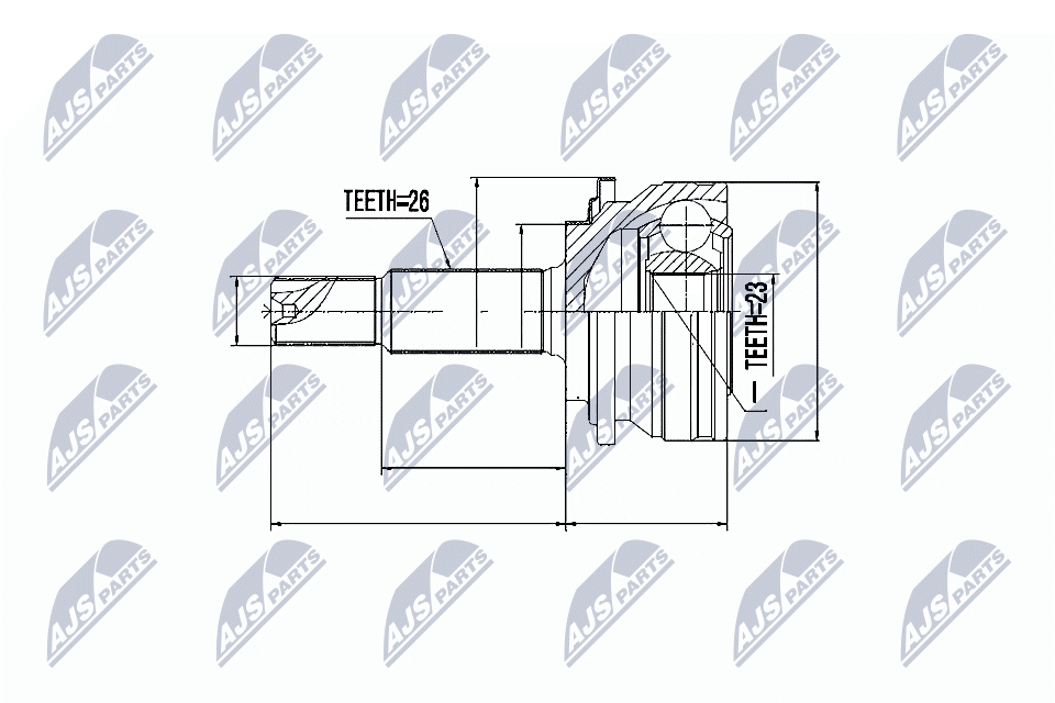 Gelenksatz, Antriebswelle - NPZ-TY-079 NTY