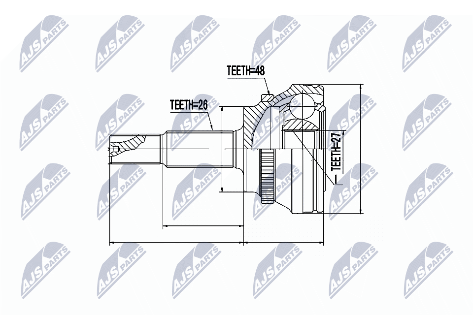 Joint Kit, drive shaft - NPZ-TY-081 NTY