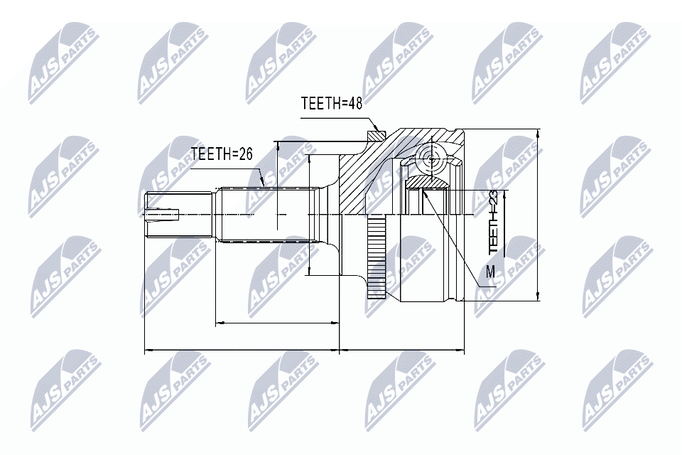 Joint Kit, drive shaft - NPZ-TY-082 NTY