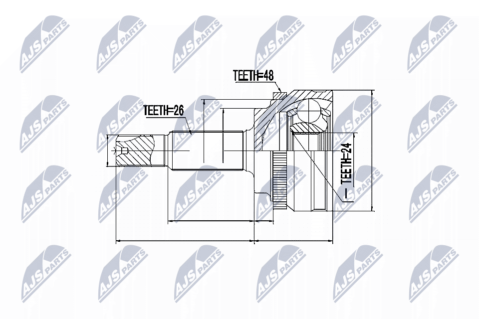 Joint Kit, drive shaft - NPZ-TY-088 NTY