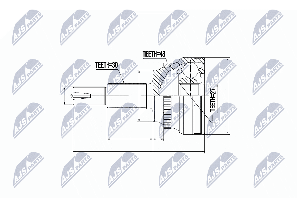 Kit giunti, Semiasse - NPZ-TY-089 NTY