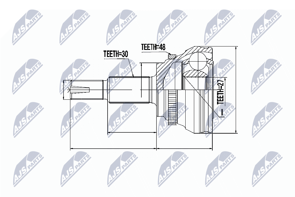 Gelenksatz, Antriebswelle - NPZ-TY-094 NTY