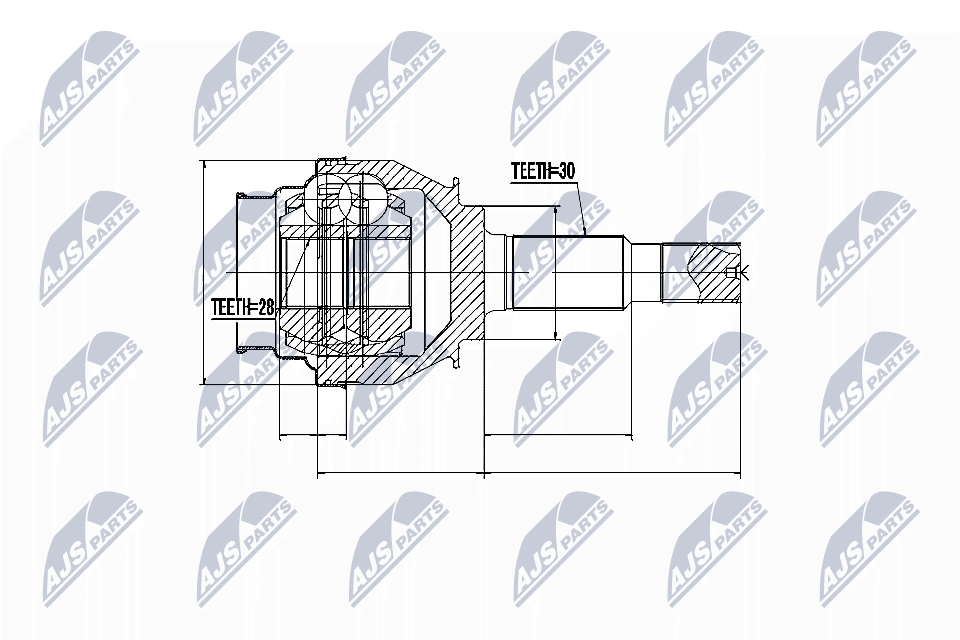 Gelenksatz, Antriebswelle - NPZ-TY-095 NTY