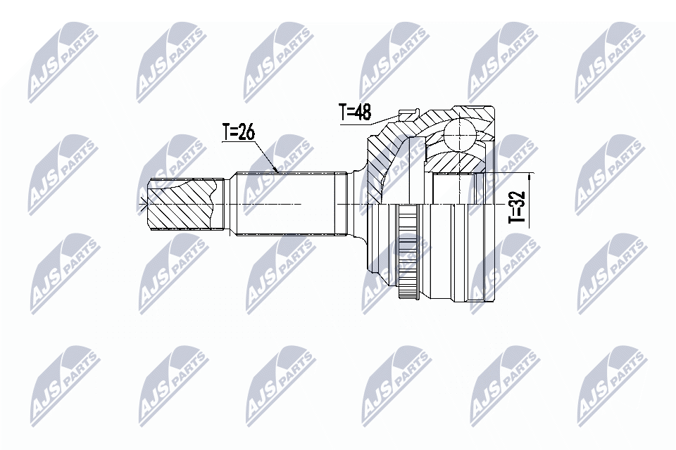 Gelenksatz, Antriebswelle - NPZ-TY-096 NTY