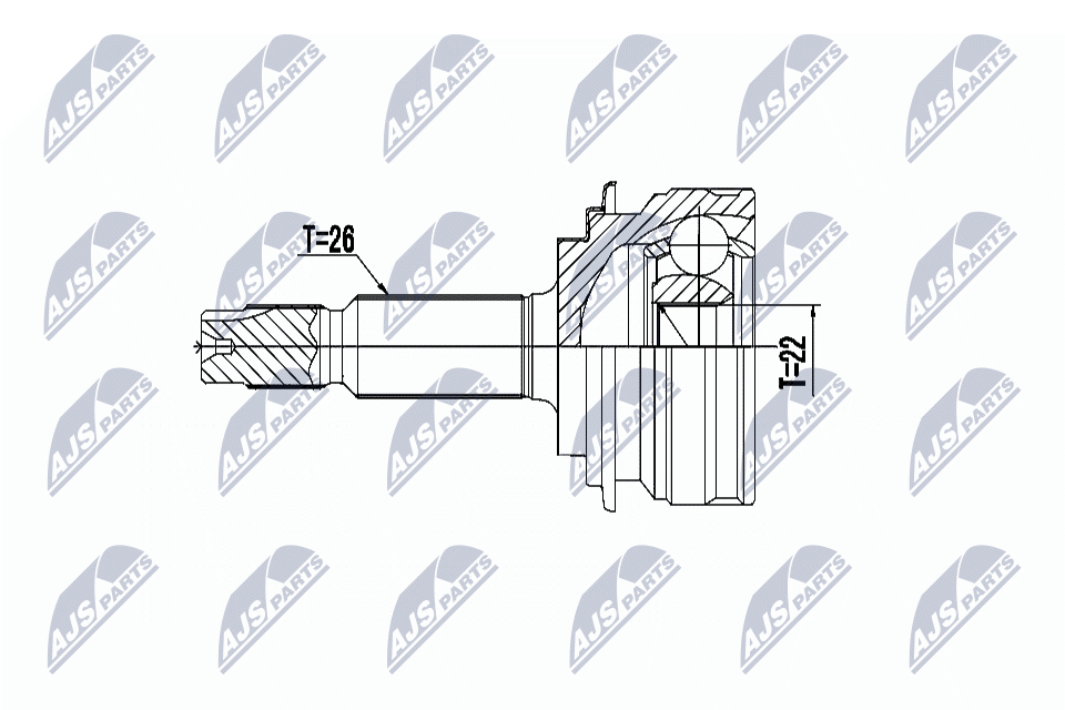 Gelenksatz, Antriebswelle - NPZ-TY-101 NTY