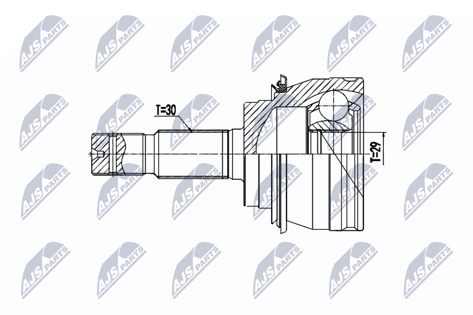 Gelenksatz, Antriebswelle - NPZ-TY-102 NTY