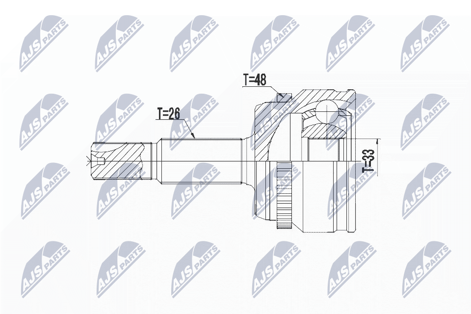 Gelenksatz, Antriebswelle - NPZ-TY-103 NTY