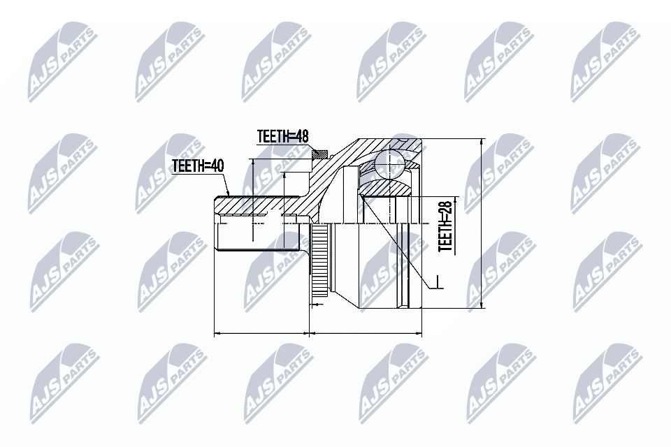 Joint Kit, drive shaft - NPZ-VV-019 NTY