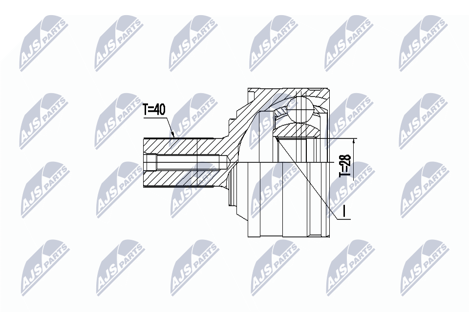Gelenksatz, Antriebswelle - NPZ-VV-025 NTY