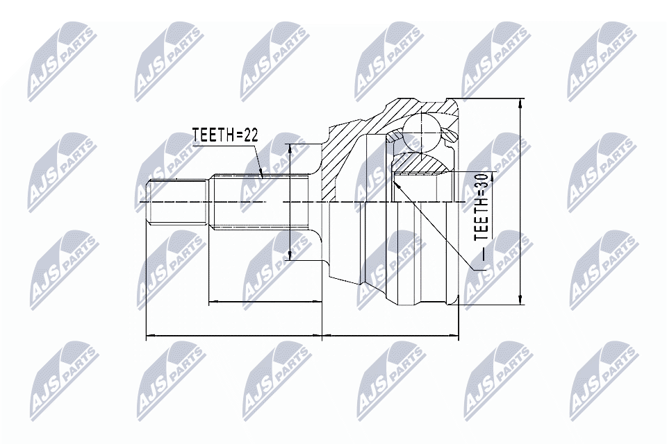 Joint Kit, drive shaft - NPZ-VW-012 NTY