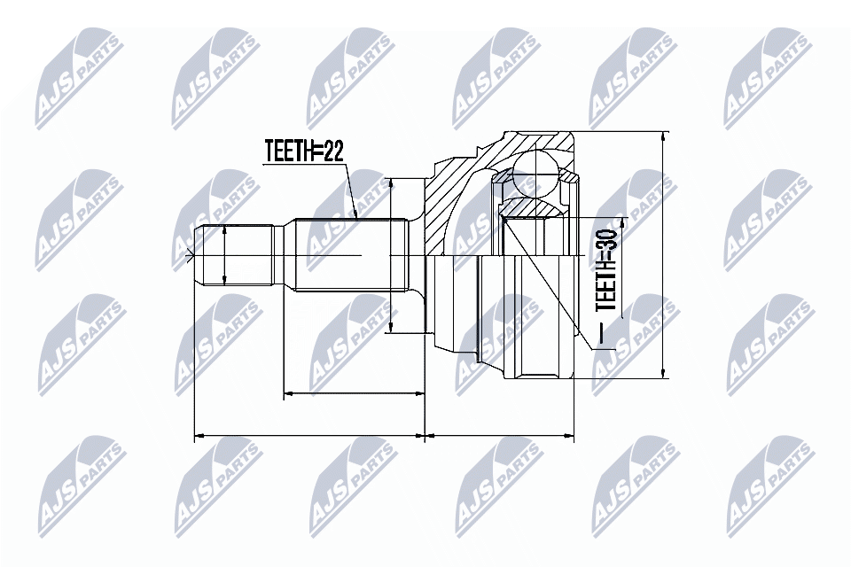 Joint Kit, drive shaft - NPZ-VW-013 NTY