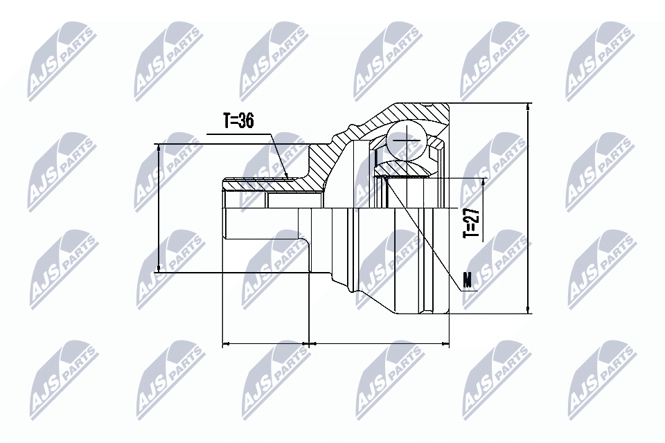 Joint Kit, drive shaft - NPZ-VW-019 NTY