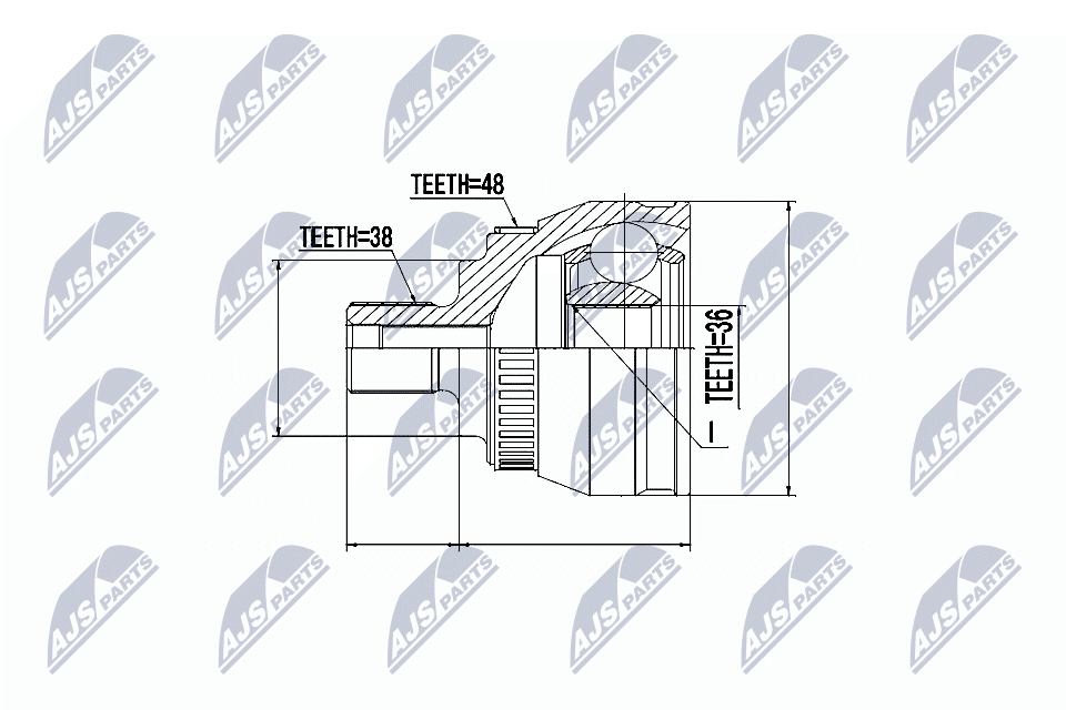 Joint Kit, drive shaft - NPZ-VW-029 NTY