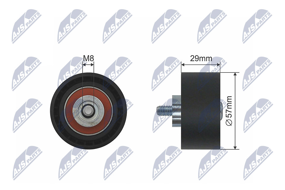Deflection/Guide Pulley, timing belt - RNK-AR-010 NTY
