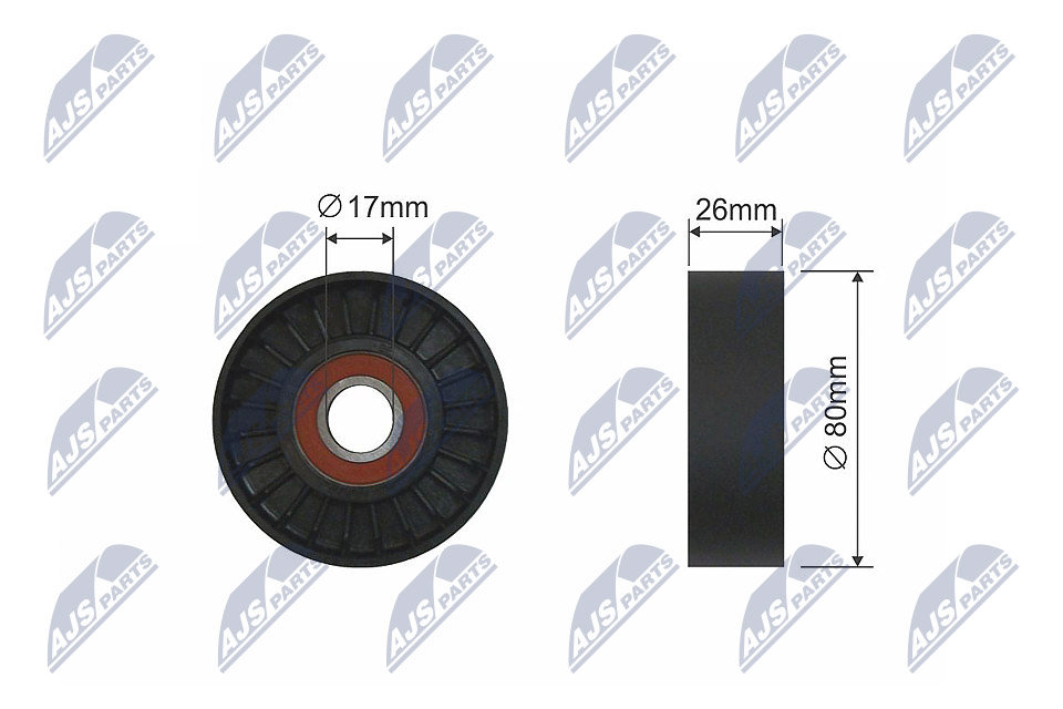 Tensioner Pulley, V-belt - RNK-AR-011 NTY