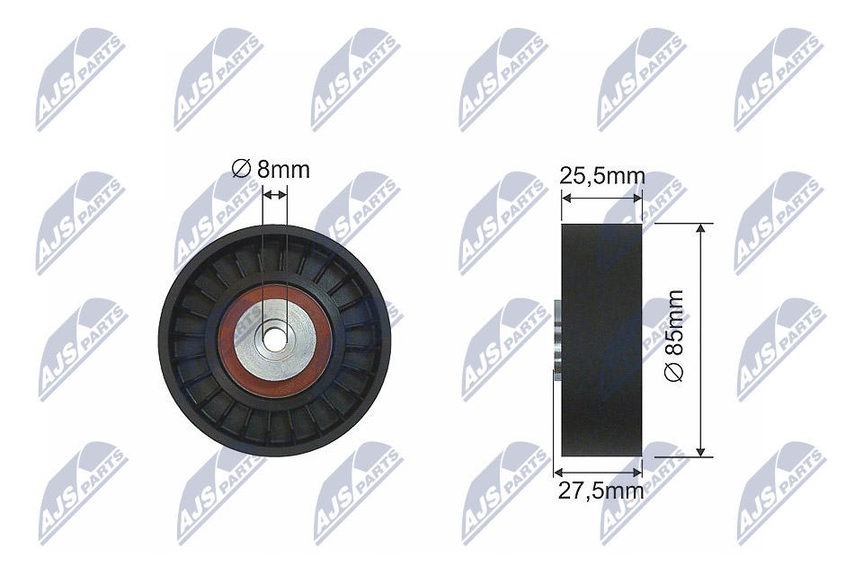 Deflection/Guide Pulley, V-belt - RNK-AU-038 NTY