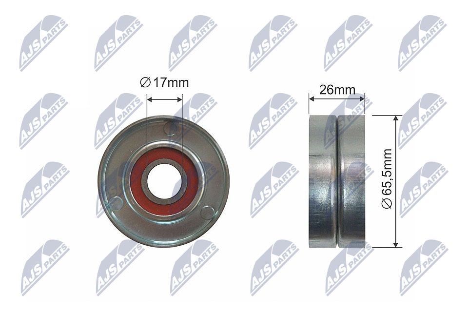 Deflection/Guide Pulley, V-belt - RNK-AU-049 NTY
